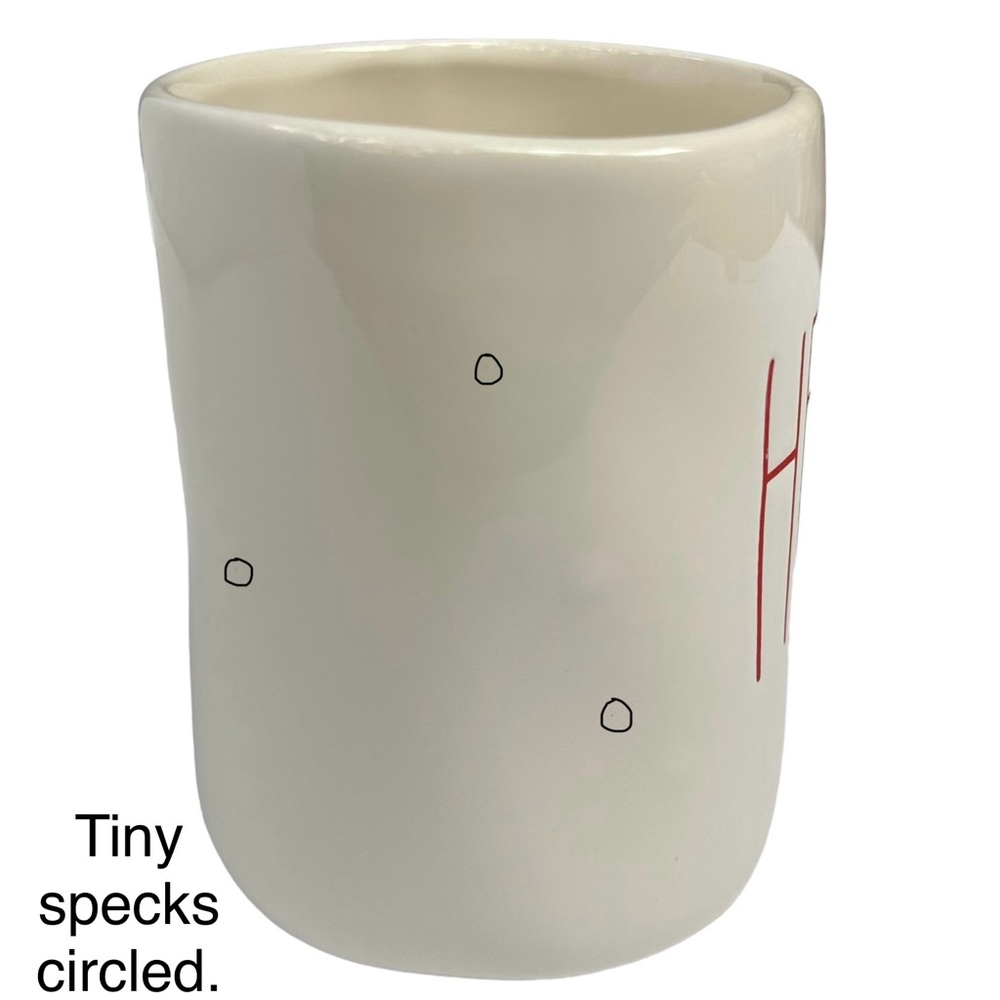 Rae Dunn HERS Mug White Red Large Long Letters Ceramic Coffee Tea NWT 2017 OG - Picture 7 of 12